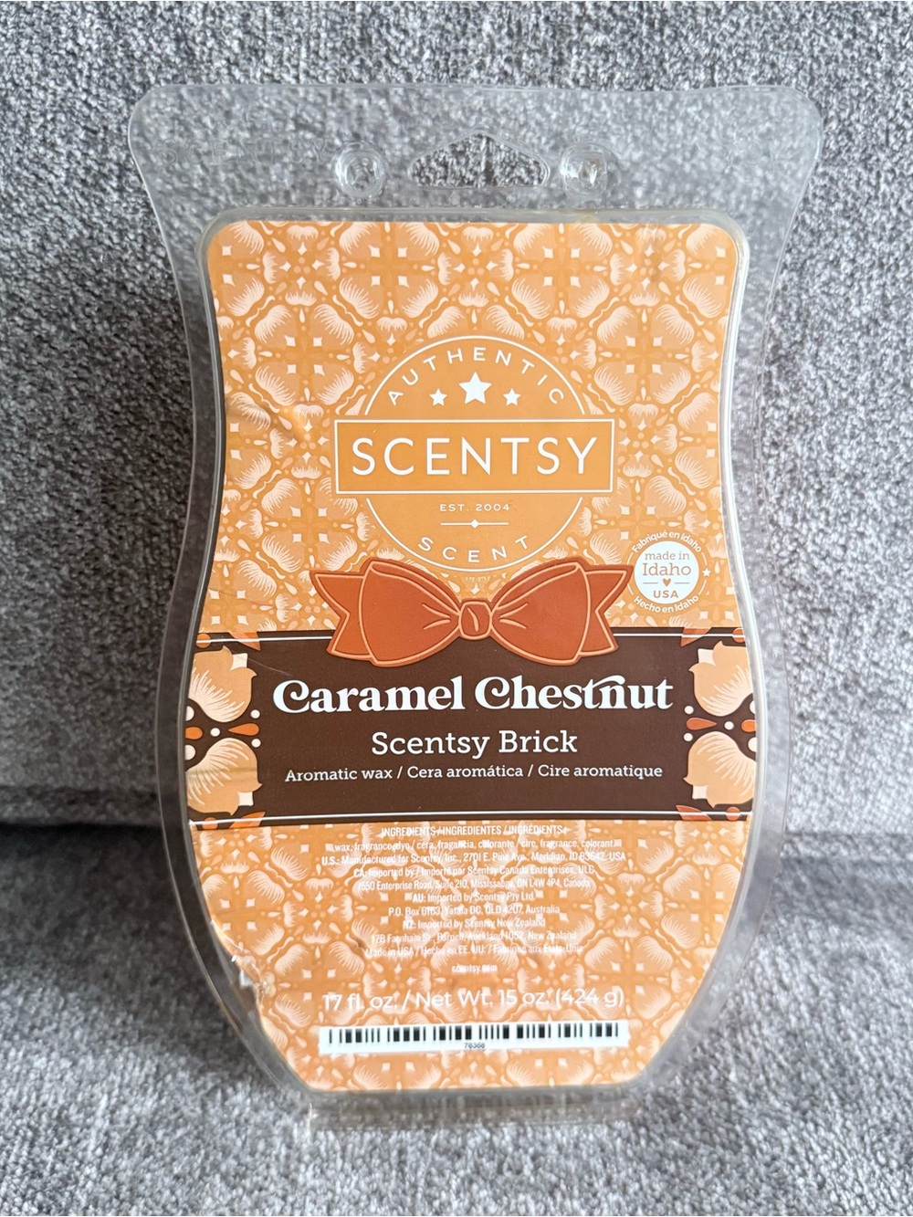 **LAST ONE!” Scentsy retired Caramel Chestnut aromatic wax brick
